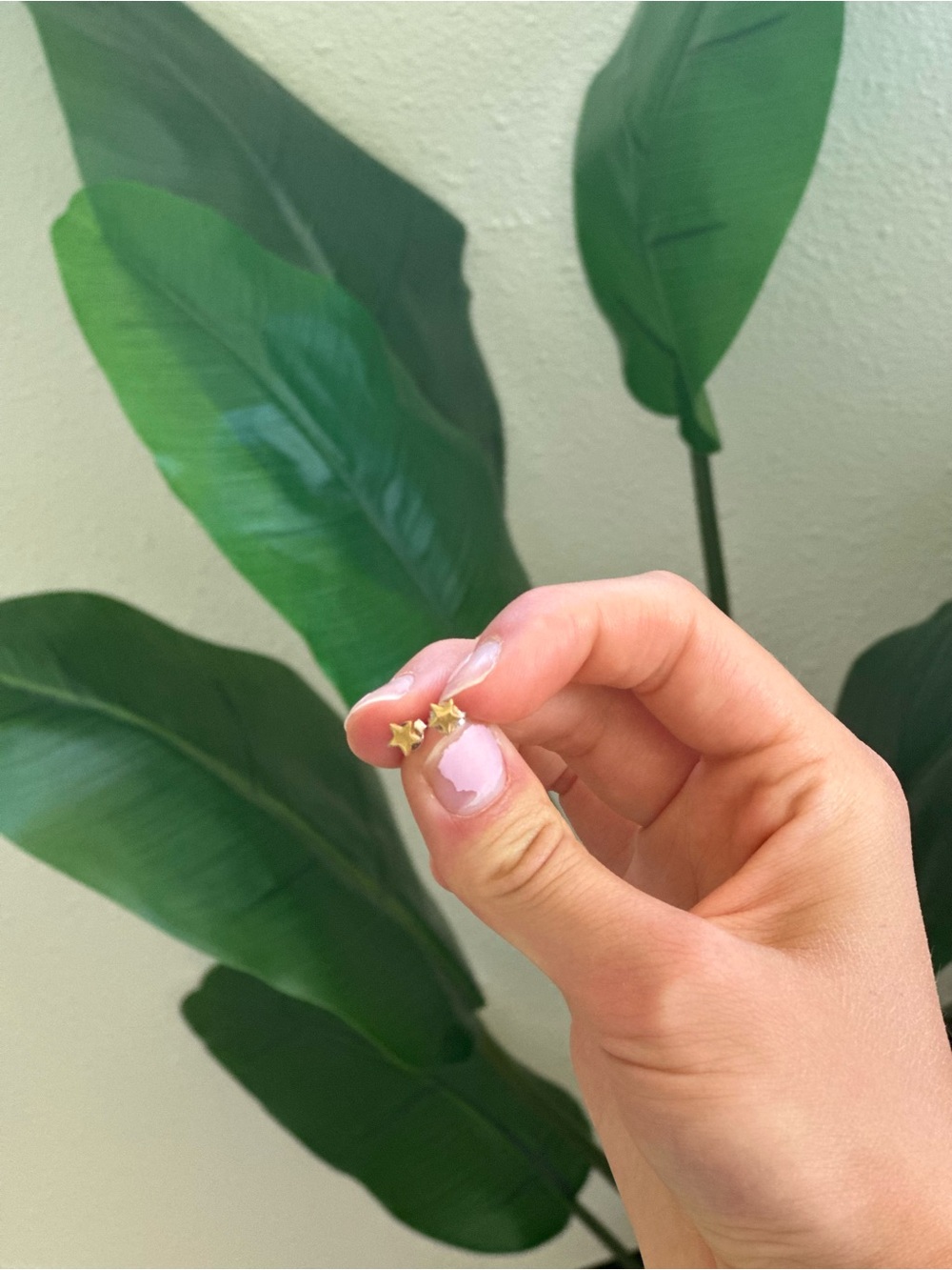 Gold Star Stud Earrings - Tiny Minimalist Stars